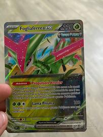 Carta pokemon Fogliaferrea ex