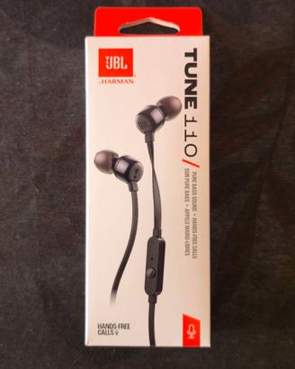Auricolari JBL Tune 110 - Jack 3.5mm (Neri)