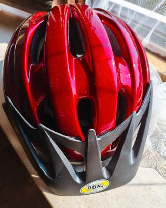 CASCO BICI MONOPATTINO METALLIC RED NEW