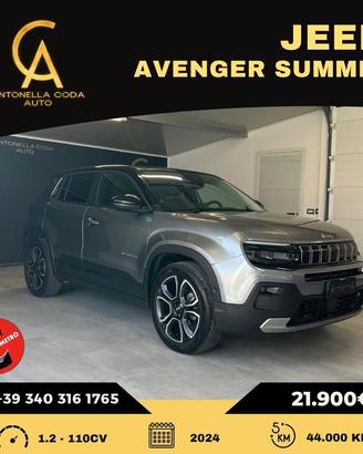 Jeep Avenger 1.2 Turbo 100 CV Summit