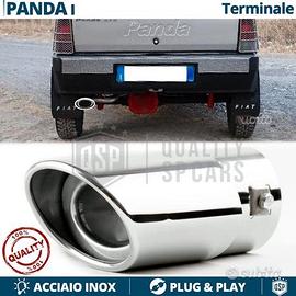 TERMINALE Scarico OVALE per FIAT PANDA 141 Cromato