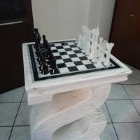 Scacchiera in marmo di carrara