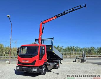 IVECO EUROCARGO 75 80E19 E6 GRU + RIBALTABILE