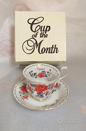 Tazza da te' Mese Royal Fine porcelain sculpture