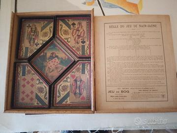 scatola gioco carte epoca jeu nain jaune francese