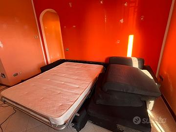 divano letto angolare con penisola contenitore