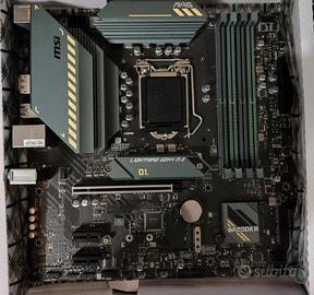 Scheda madre MSI B560, cpu Intel I5 11400, DDR4