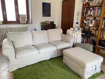 Divano IKEA EKTORP 3 posti + Pouf coordinato