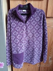 Caldo pigiama in pile viola