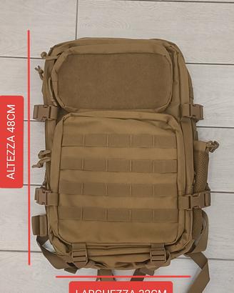 Zaino Tattico MOLLE 30L Coyote Tan Militare Trek