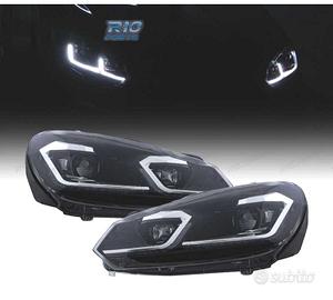 FARI VOLKSWAGEN VW GOLF 6 08-13 LOOK ARGENTO GOLF 