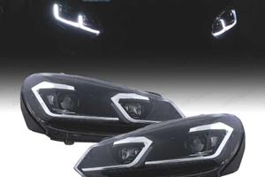 FARI VOLKSWAGEN VW GOLF 6 08-13 LOOK ARGENTO GOLF 