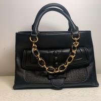 Borsa Braccialini Nera con Catena Oro