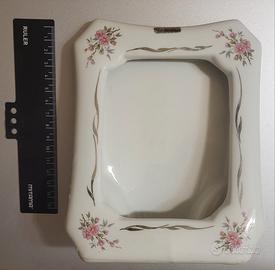 Cornice portafoto in Porcellana placcata argento