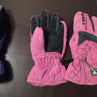 Guanti sci rosa Marca Brugi