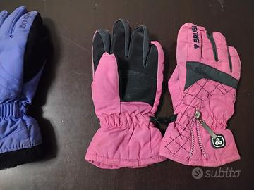Guanti sci rosa Marca Brugi