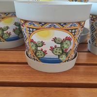 coprivaso da fiore in stile Sicilia 