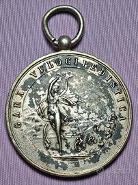 Medaglia Argento Gara Ciclistica Ø28mm Liberty