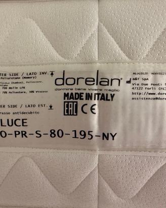 Materasso Dorelan Luce 80x195 come nuovo