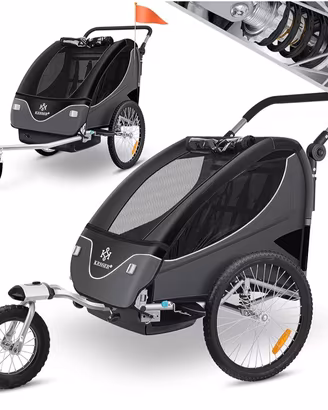 Rimorchio bici / Passeggino 2in1 KESSER