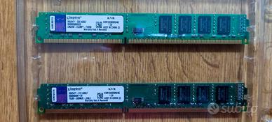 Coppia DDR3 4 + 4 Gb Kingston KVR Dual-Channel