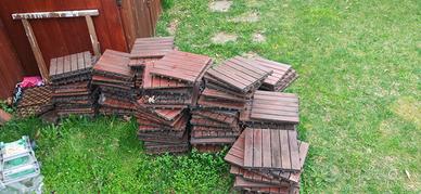 Pavimento da giardino in legno