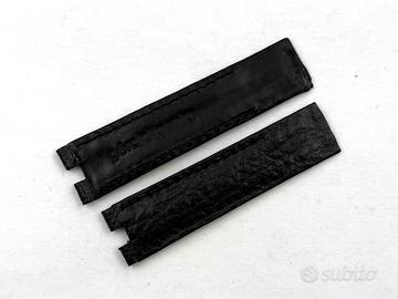 Cinturino Gerald Genta Gefica Squalo Nero 18/16mm