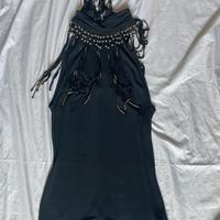 Top maglia frange Gianni Versace anni 90