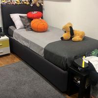 Letto singolo a contenitore