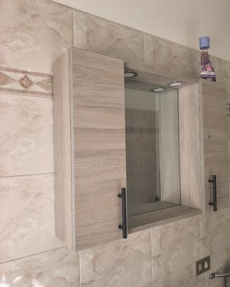 specchiera e mobiletto bagno 