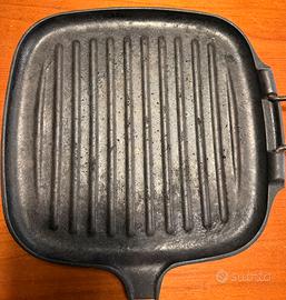 Bistecchiera Le Creuset in ghisa da rigenerare