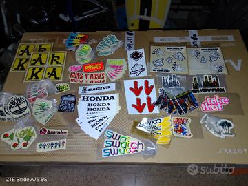 lotto 89 stikers autoadesivi 