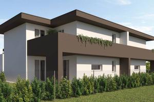 GARDIGIANO NUOVA COSTRUZIONE BIFAMILIARE CON GIARD