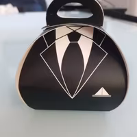 Scatolina nera 6,5x6,5 cm