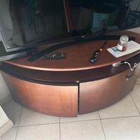 Mobile angolare in legno per TV