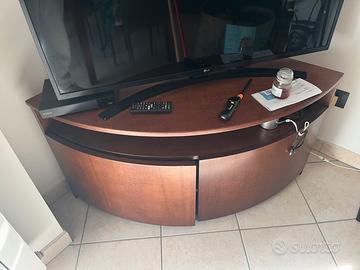 Mobile angolare in legno per TV
