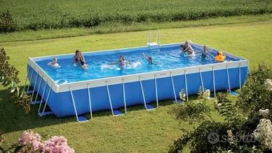 Piscina fuoriterra grande Laghetto 8x4 completa