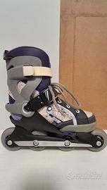 Pattini con ruote in linea