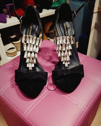 sandali neri eleganti 