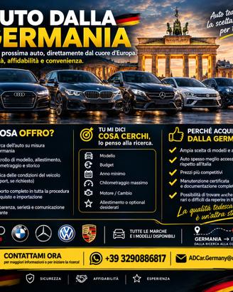 🚗 CERCHI UN’AUTO DALLA GERMANIA? 🇩🇪