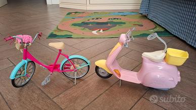 Bicicletta e motocicletta Barbie