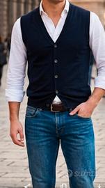 gilet con bottoni armani tg 52