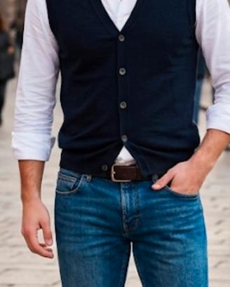 gilet con bottoni armani tg 52