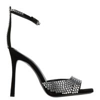 Sandali in pelle tacco Paciotti, nero. strass, 40