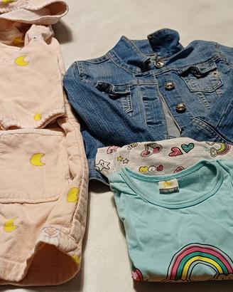 Abbigliamento estivo 3-4anni bambina