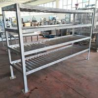 scaffalatura in alluminio per alimenti usata