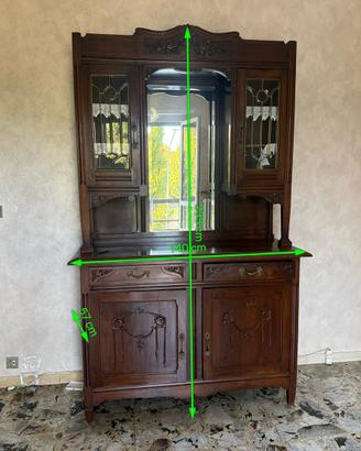 Elegante credenza d’epoca in stile Liberty