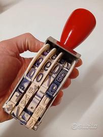 VECCHIO TIMBRO NUMERATORE TRODAT VINTAGE