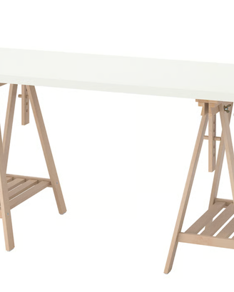 scrivania IKEA con cavalletti