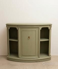 Mobile consolle ingresso shabby verde opaco 